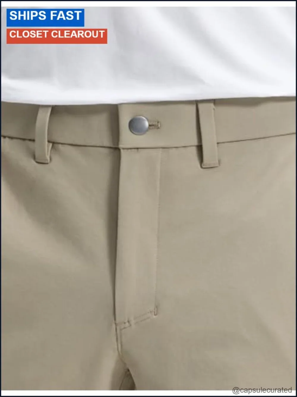 Stretch Cotton Chino Pants 32